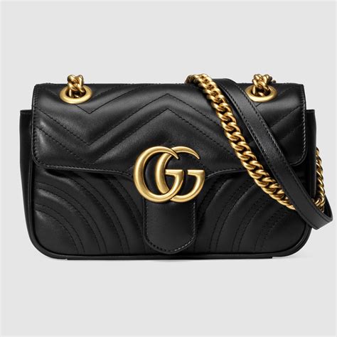 gucci layered black purse 883313